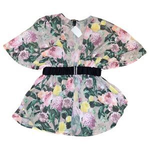 H&M Floral Chiffon Blouse 